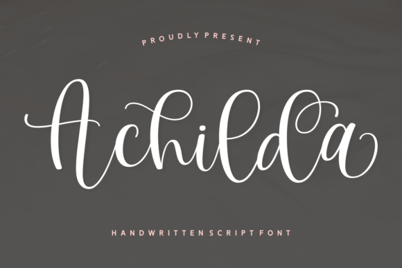 Achilda Font: Elegant Script for Crafters