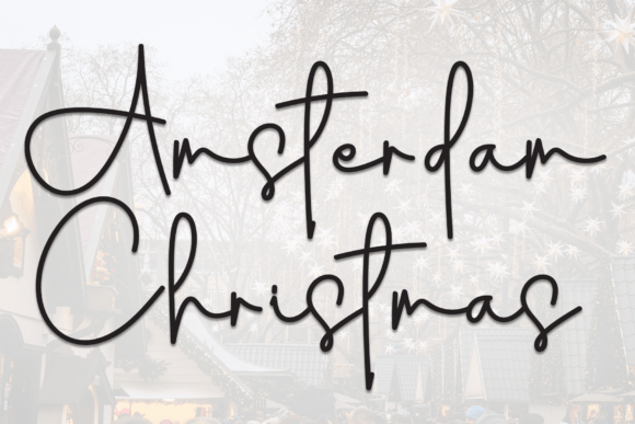 Amsterdam Christmas Font for Crafters