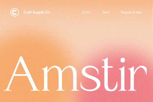 Amstir: A Timeless Serif Font for Editorial Design