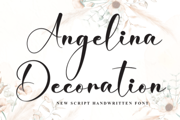 Angelina Decoration Font Review for Web Designers