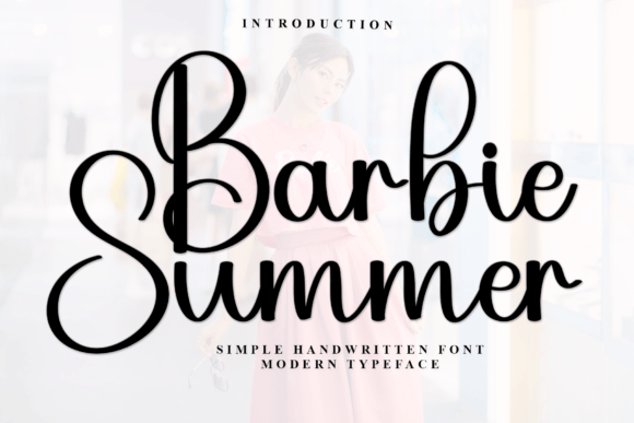 Barbie Summer Font for Crafters