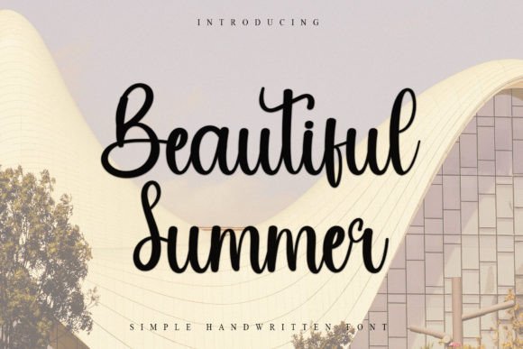 Beautiful Summer Font for Modern Web Design