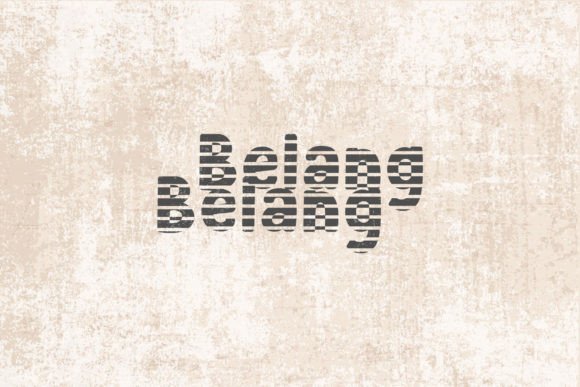 Belang Belang: A Refined Serif Typeface for Luxury Brands