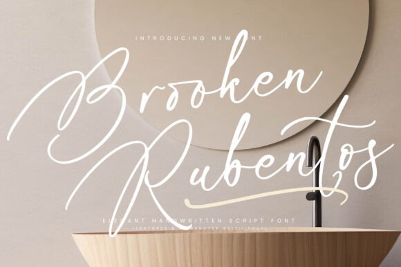 Brooken Rubentos: A Script Font for Branding