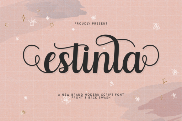Estinla: A Graceful Script Font for Crafters