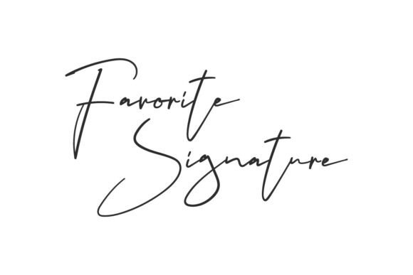 Favorite Signature Typeface for Campaigns