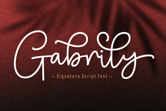 Gabrily: A Script Font for Elegant Editorial Design