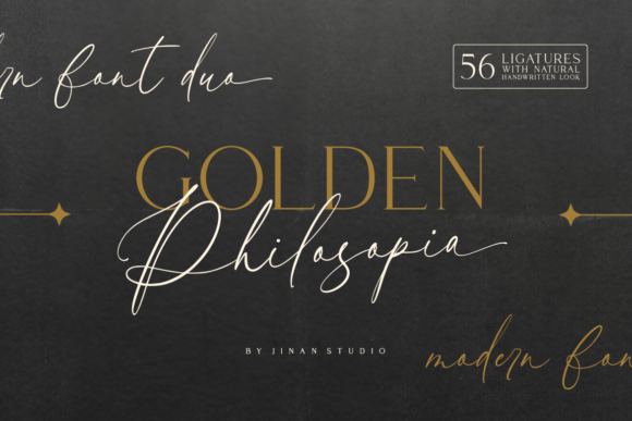 Golden Philosopia Duo: A Refined Typeface for Editorial Design