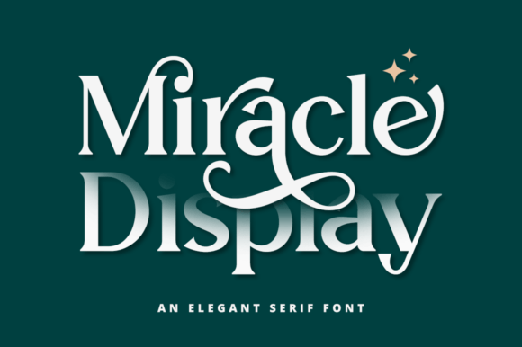 Miracle Display: The Perfect Serif Font for Crafters