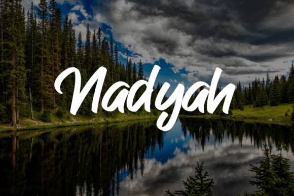 Nadyah: A Whimsical Script Font for Branding