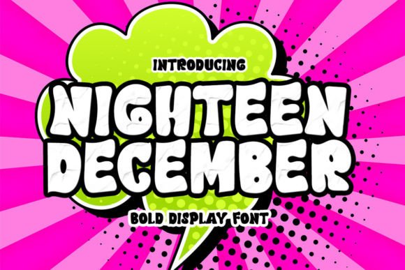 Nighteen December: A Sweet Display Font for Modern Branding