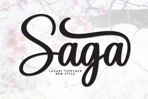 Saga: A Handwritten Typeface for Editorial Design