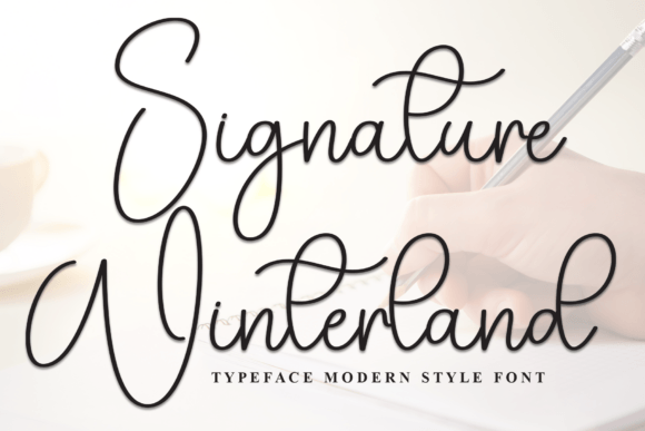 Signature Winterland Font for Web Design
