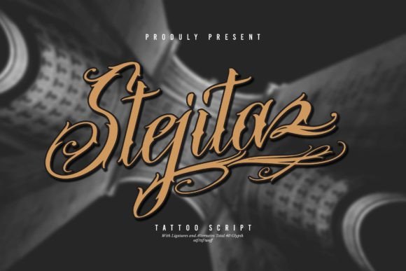 Stejita: A Graceful Script Font for Makers