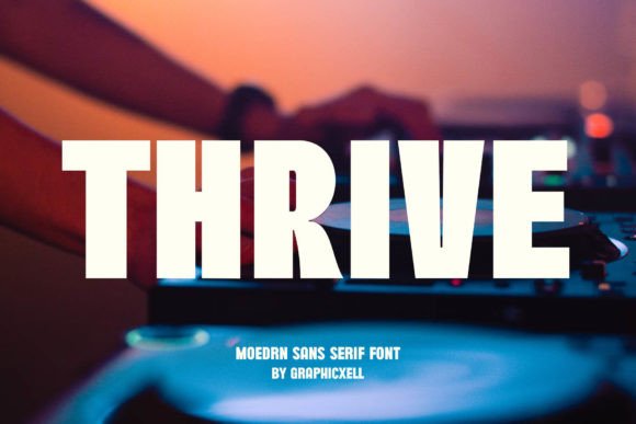 Thrive Font: A Clean Typeface for Modern Editorial Design