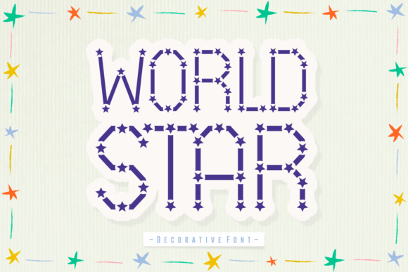 World Star Font: A Celestial Typeface for Makers